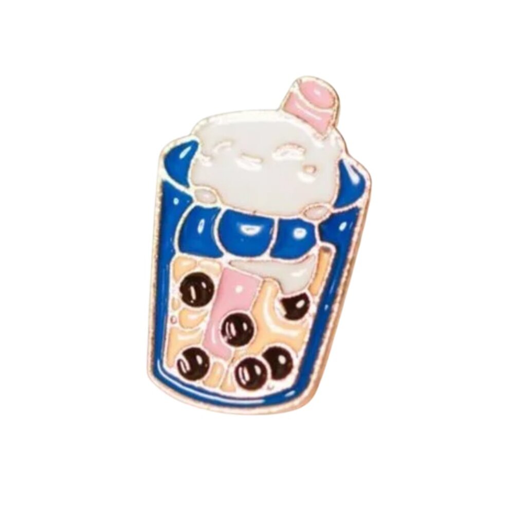 Boba Bubble Tea Pin Badge
